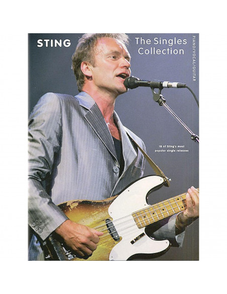Sting The Singles Collection para piano y guitarra. (LIBRO)