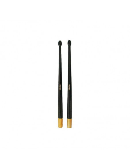 HONSUY 34100 PAR BAQUETAS TAMBOR DE GALA NEGRAS