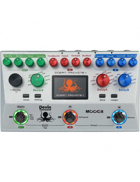 MOOER OCEAN MACHINE II  Pedalera multi-efectos de suelo para guitarra