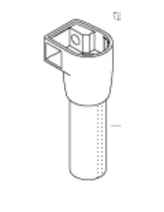 TAMA MBM-SCS8 Tom Holder Pipe