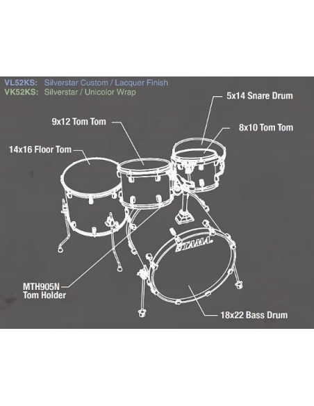 Tama Silverstar Bateria VL52KS DMF