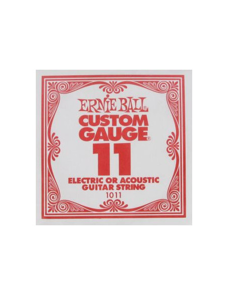 ERNIE BALL CUERDA ELÉCTRICA SLINKY PLANA 011