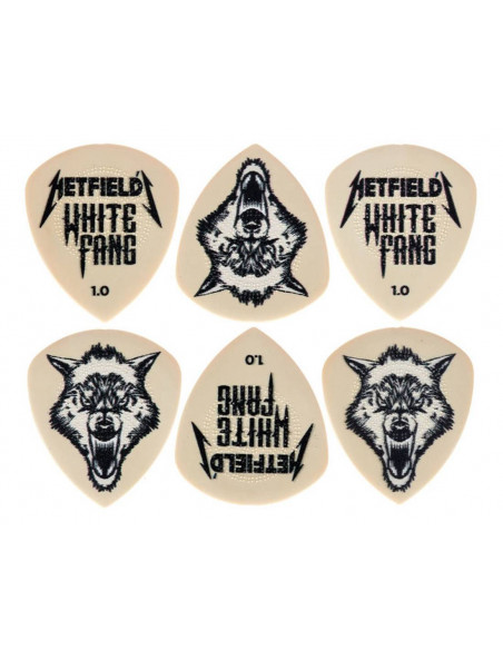 Bolsa 6 púas Dunlop Hetfield White fang 1.14mm