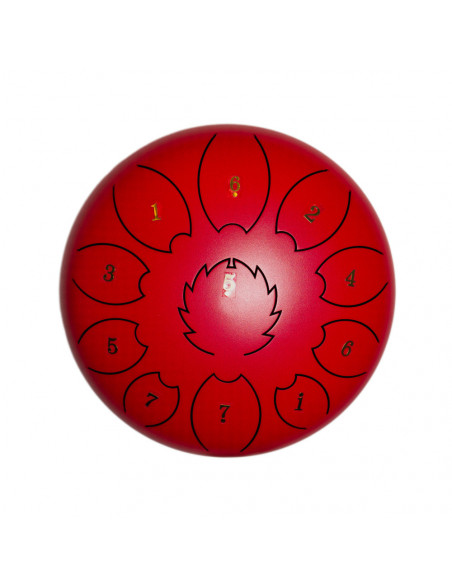F-Zone STD1213N Steel Tongue Drum 12" 13notas rojo
