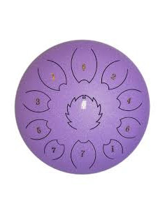 F-Zone STD1211N Steel Tongue Drum 12" 11notas púrpura