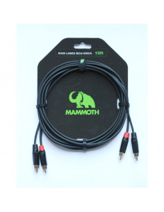 MAMMOTH Cable 2x RCA alta calidad MAM-LINES-RCA10RCA