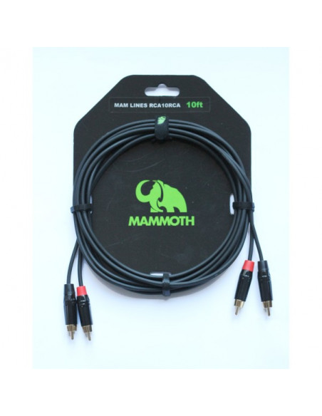 MAMMOTH Cable 2x RCA alta calidad MAM-LINES-RCA10RCA