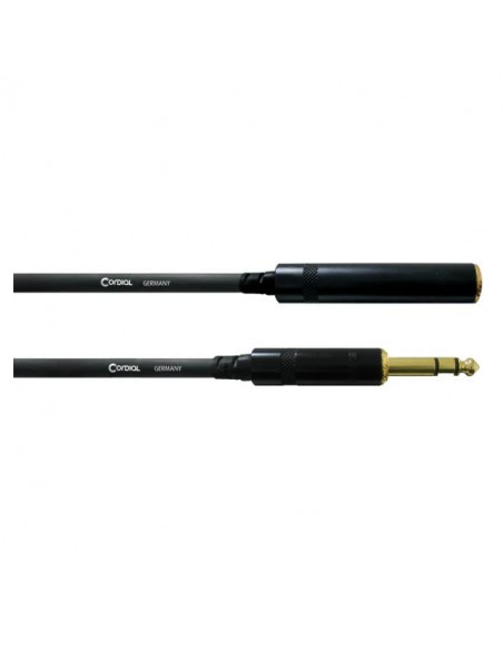 Cordial cable de audio estéreo jack macho/jack hembra 10 m