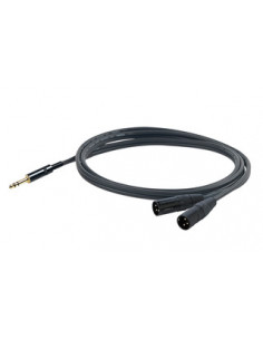 Proel Cable Jack in ST-2XLR 3pines 1,5m.