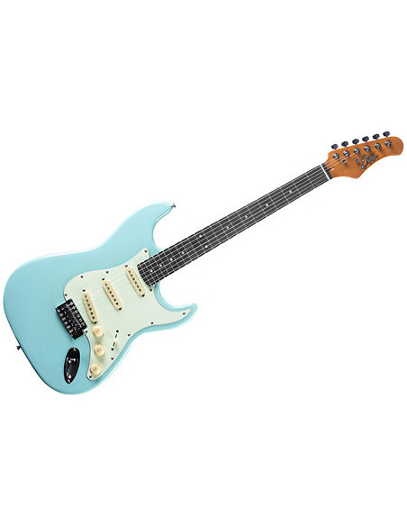 Guitarra eléctrica Eko Starter ST300 tipo Strat - Azul Daphne