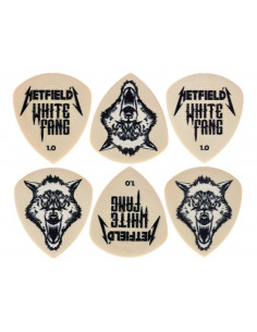 CAJA + 6 púas Dunlop Hetfield White fang 1.14mm