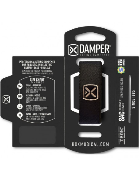 Amortiguador De Cuerdas Ibox Damper Medium Negro DTMD20