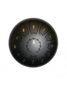 Steel Tongue Drum F-Zone STD1213N Negro (12" 13 notas)