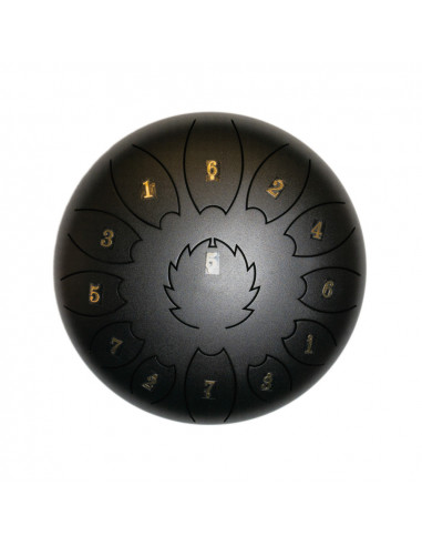 Steel Tongue Drum F-Zone STD1213N Negro (12" 13...