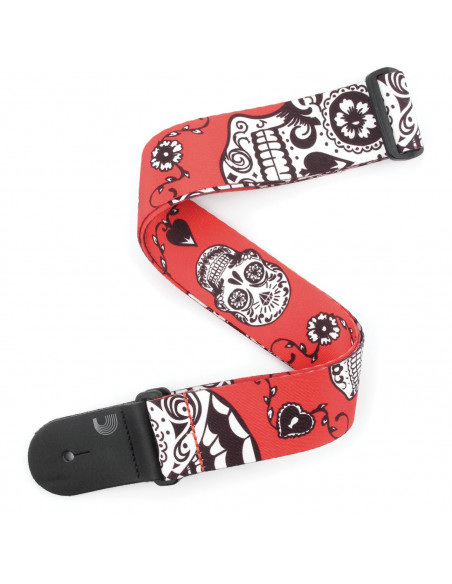 Sugar skulls-RD D'addario guitar strap