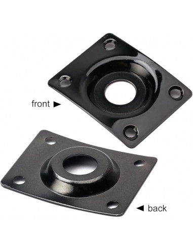 Placa Jack Proline metálica rectangular negra