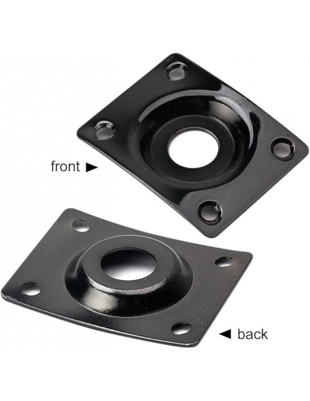 Placa Jack Proline metálica rectangular negra