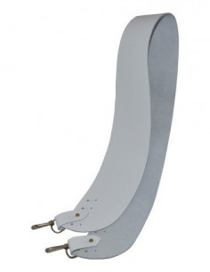 Bandolera grande para cadete, blanca,11 cm Samba