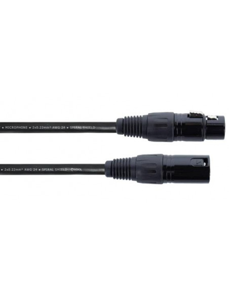 Cable de micrófono XLR de 10 m Rer.