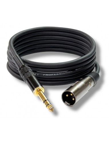 Cable de audio estéreo XLR macho / jack macho...