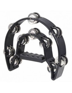 Pandereta ADMIRA media luna doble negra