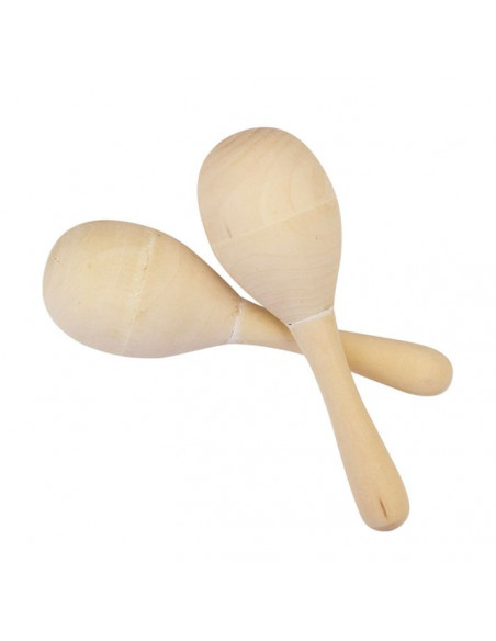 Maracas de madera 15cm