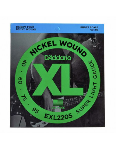 D'Addario EXL220S (040-095) Short Scale