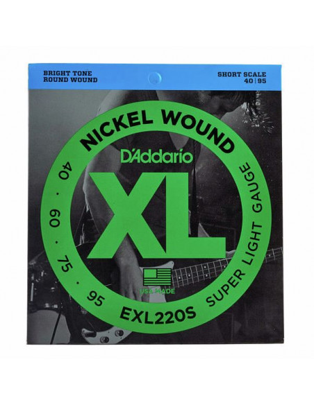 D'Addario EXL220S (040-095) Short Scale