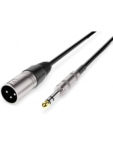 Audibax Silver Cable XLR Macho a Jack...