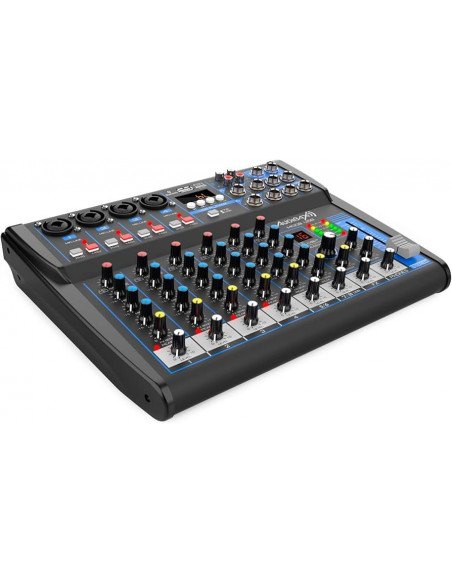 Audibax M USB Mesa Mezclas 8 canales con Bluetooth,MP3 , efectos