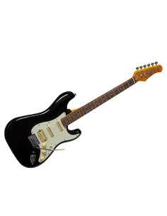Guitarra eléctrica Eko Starter ST401 tipo Strat negra