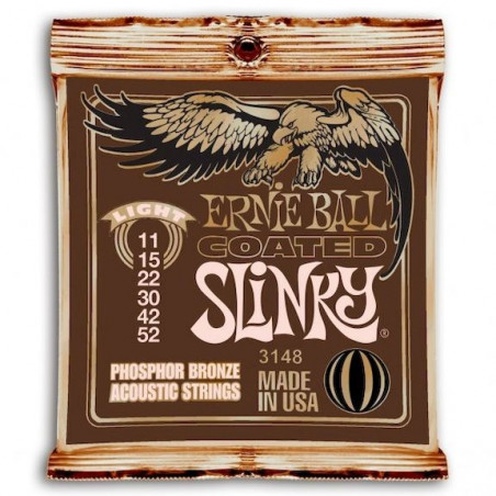 Ernie Ball 3148 Coated Fosforo Light 011-052