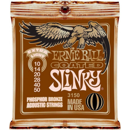 Ernie Ball 3150 Coated Fosforo Extra Light 010-050