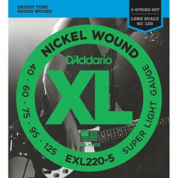 D'Addario EXL220-5C (040-125)