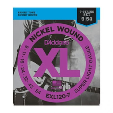 Daddario EXL 120-7 Super Light