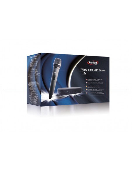 Prodipe TT1-UHF Microfono de Mano Inalambrico y Receptor 16 Canales